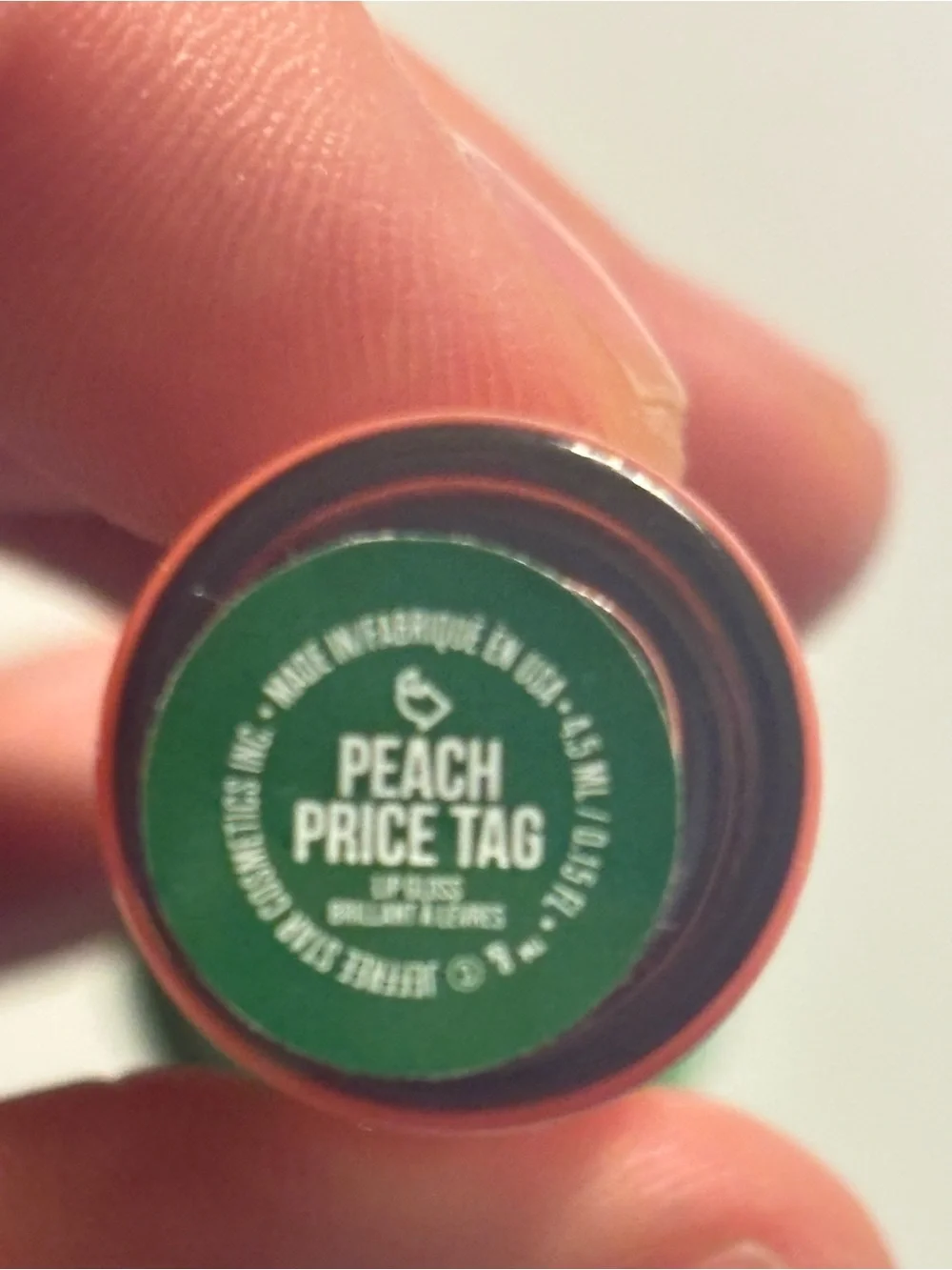 Jeffree Star The Gloss Peach Price Tag Lip Gloss in Shimmery